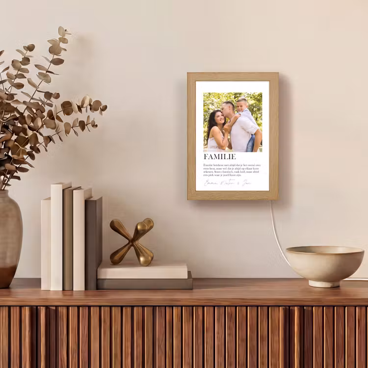 Gepersonaliseerde Lightbox - Familie Betekenis - Collage — 4