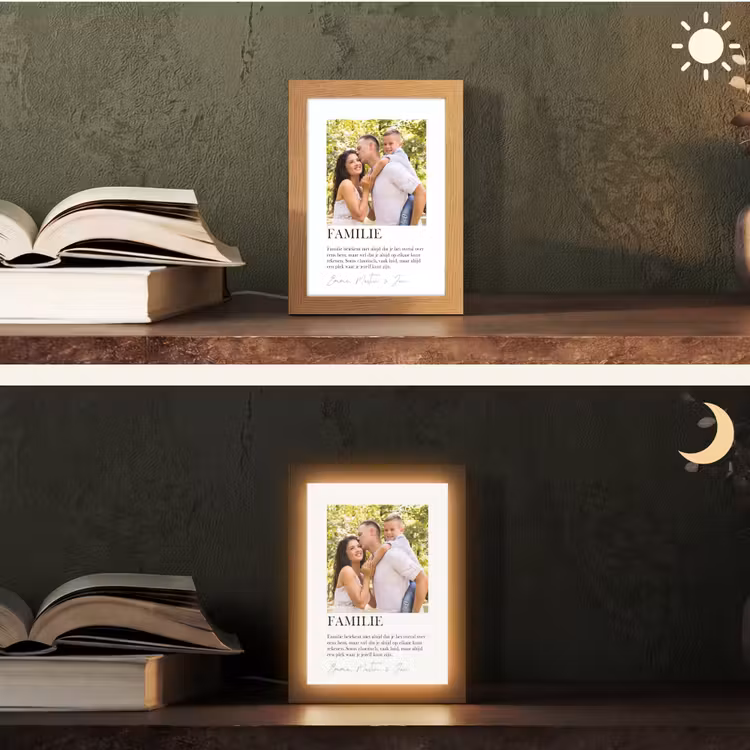 Gepersonaliseerde Lightbox - Familie Betekenis - Collage — 5