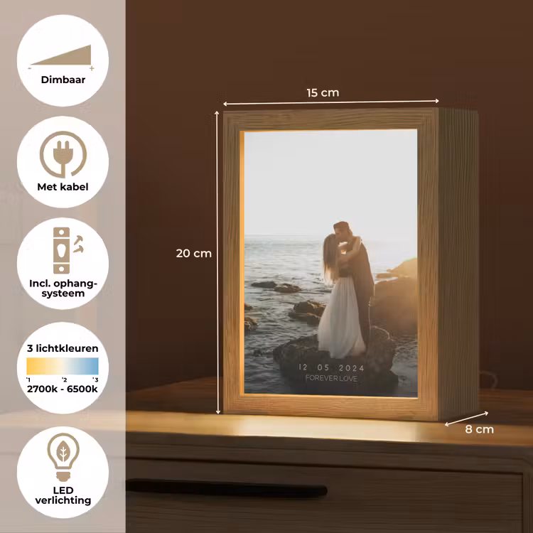 Gepersonaliseerde Lightbox - Forever Love - Datum - Jubileum — 7