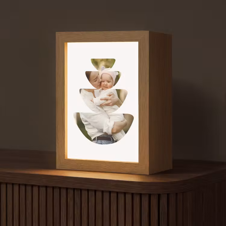 Gepersonaliseerde Lightbox - Foto in abstracte ronde vormen — 1