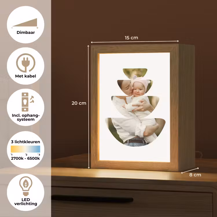 Gepersonaliseerde Lightbox - Foto in abstracte ronde vormen — 7