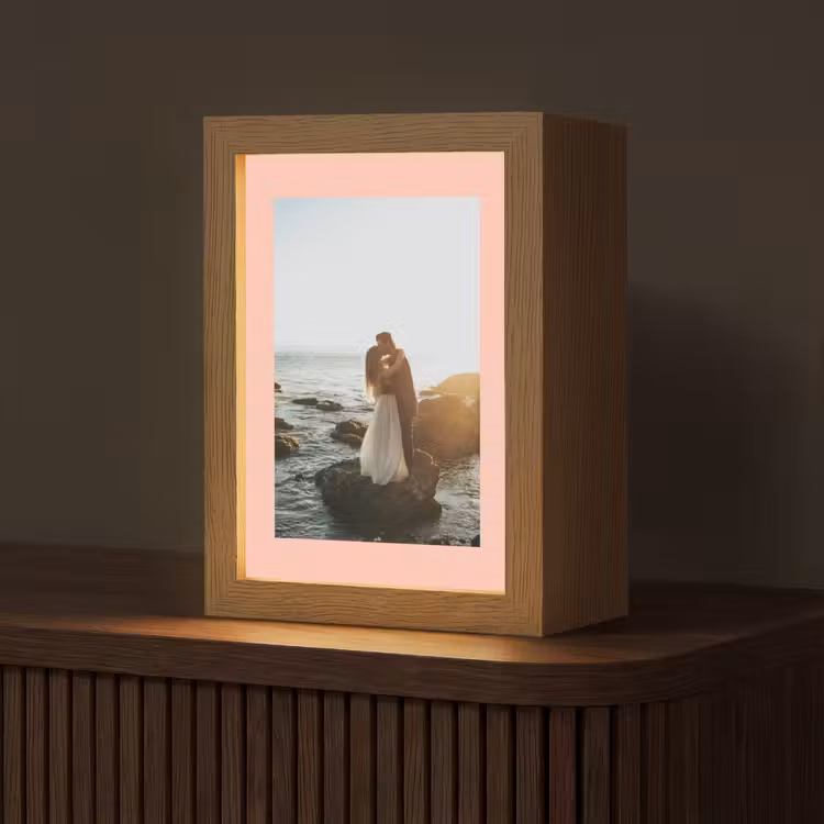 Gepersonaliseerde Lightbox - Foto met roze border — 1