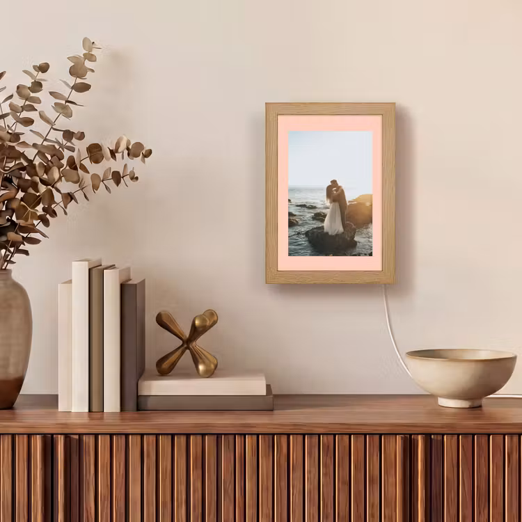 Gepersonaliseerde Lightbox - Foto met roze border — 4
