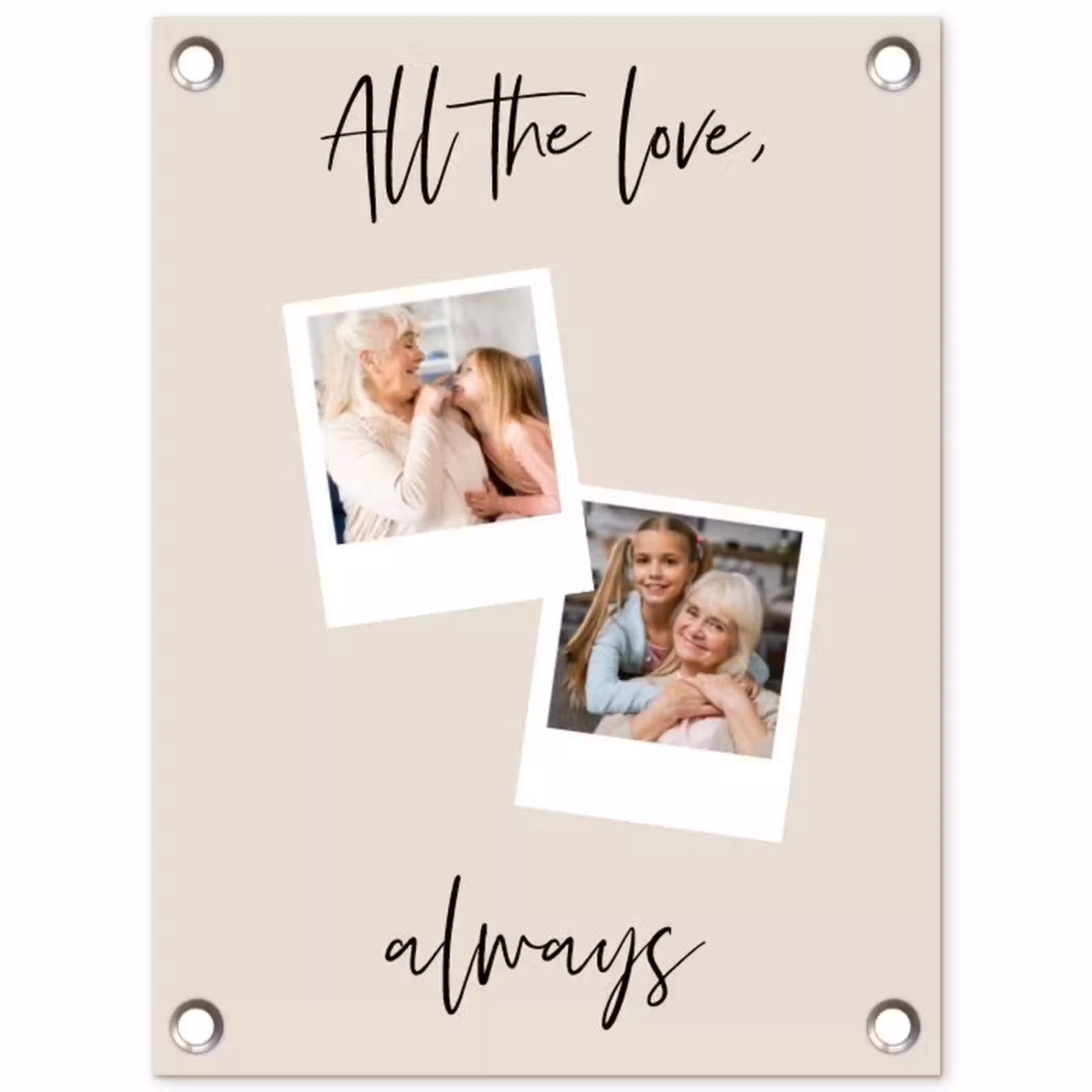 Gepersonaliseerde tuinposter - All The Love, Always — 1
