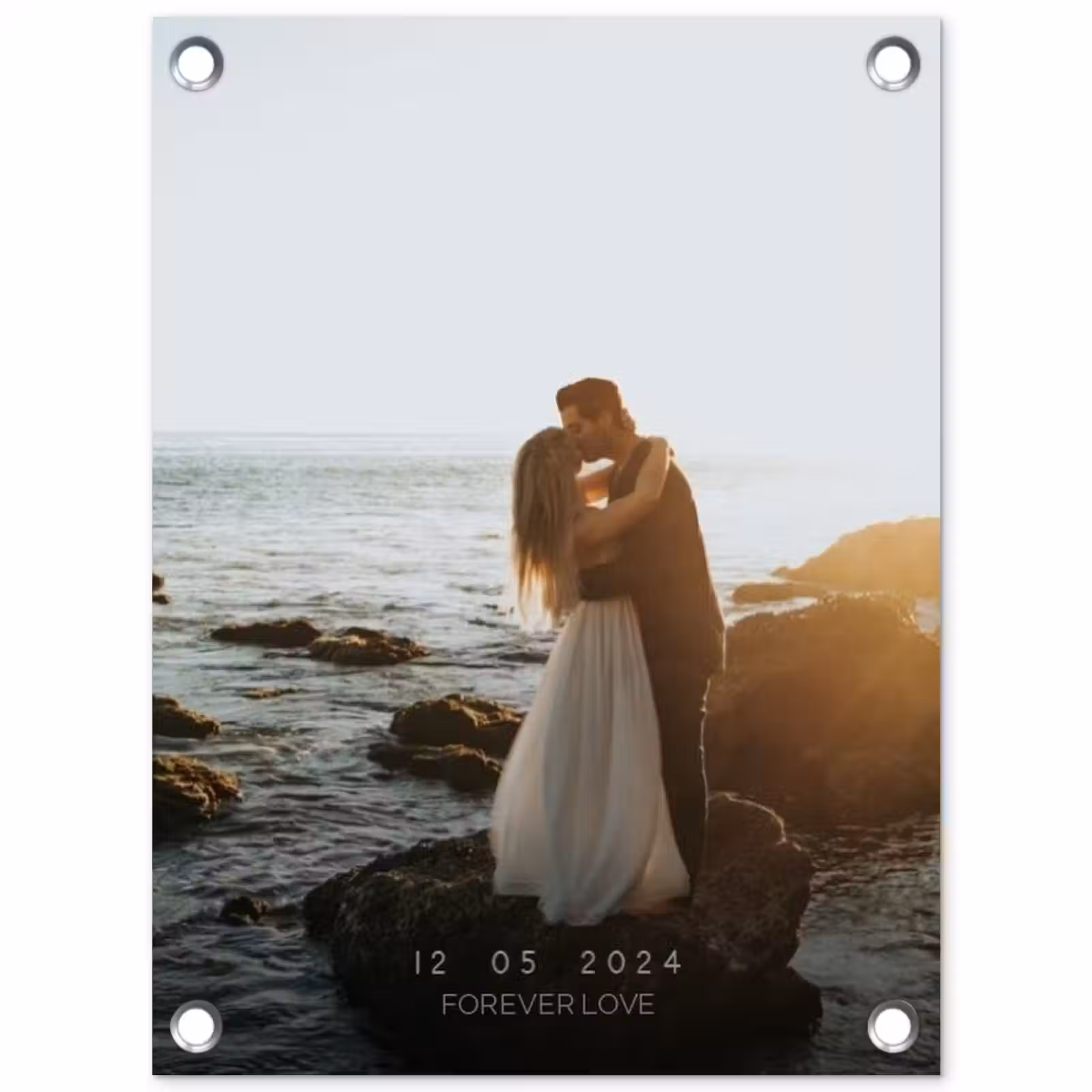 Gepersonaliseerde tuinposter - Forever Love - Datum - Jubileum — 1
