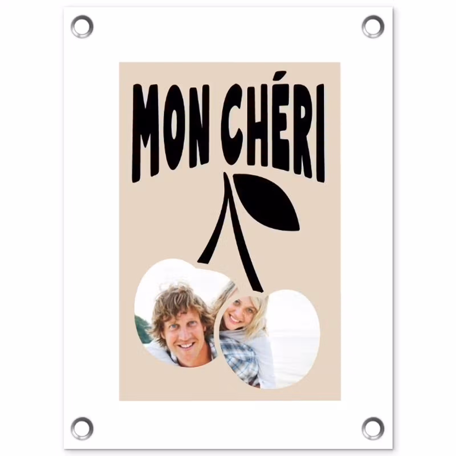 Gepersonaliseerde tuinposter - Mon Chéri — 1