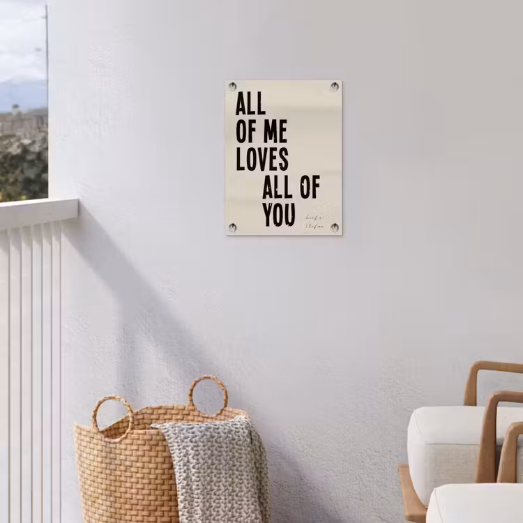 Gepersonaliseerde tuinposter - All Of Me Loves All Of You — 3