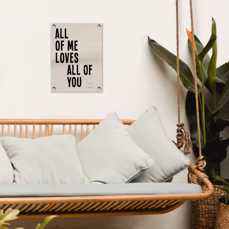 Gepersonaliseerde tuinposter - All Of Me Loves All Of You — 5