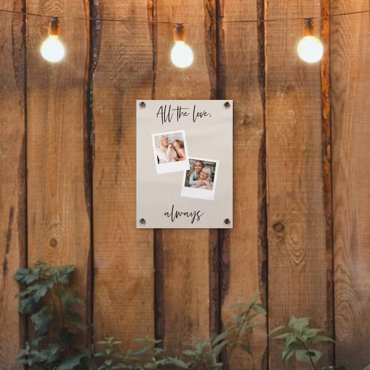 Gepersonaliseerde tuinposter - All The Love, Always — 2