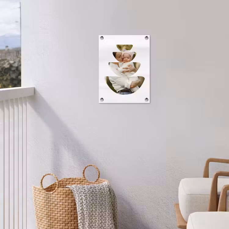 Gepersonaliseerde tuinposter - Foto in abstracte ronde vormen — 3