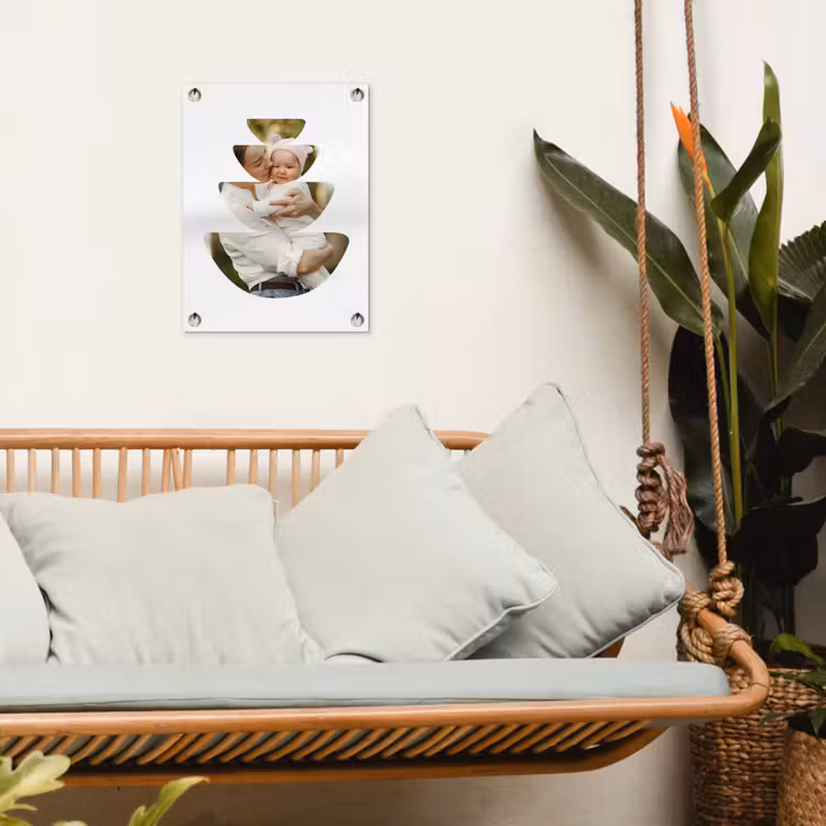 Gepersonaliseerde tuinposter - Foto in abstracte ronde vormen — 5