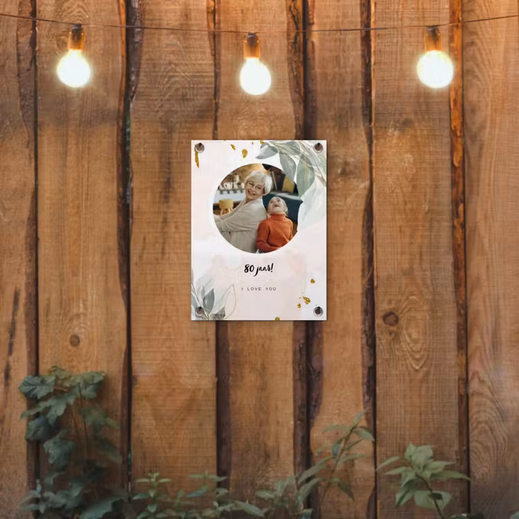 Gepersonaliseerde tuinposter - Jubileum - Verjaardag — 2