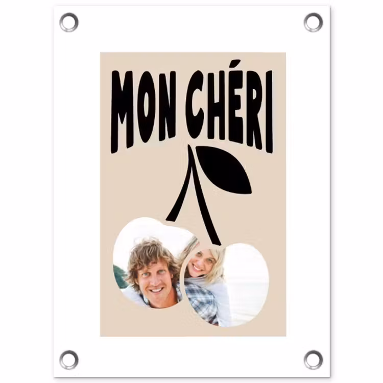 Gepersonaliseerde tuinposter - Mon Chéri — 1