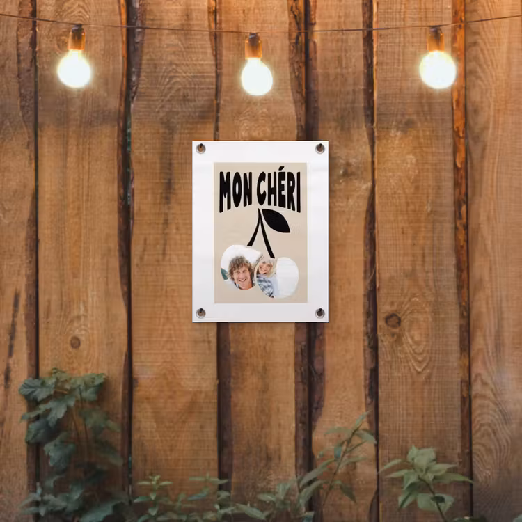 Gepersonaliseerde tuinposter - Mon Chéri — 2