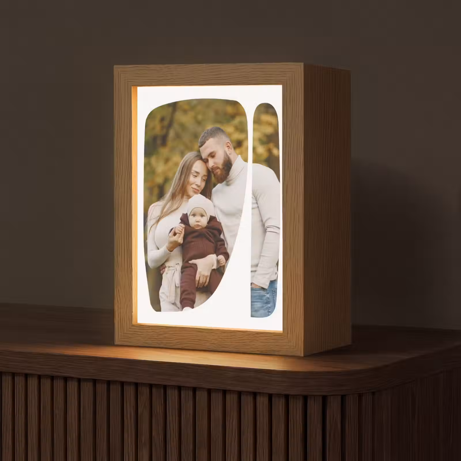 Gepersonaliseerde Lightbox - Twee Vlakken - Organische Vormen — 1