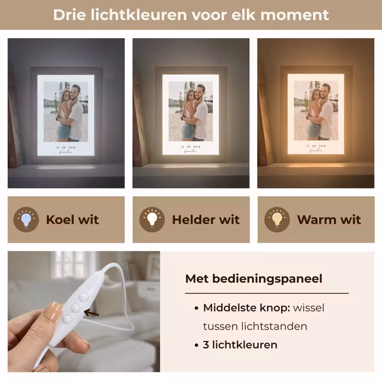 Gepersonaliseerde Lightbox - Forever Love - Witte Border — 6