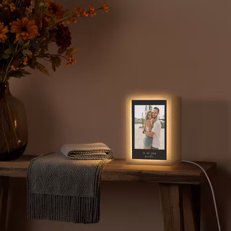 Gepersonaliseerde Lightbox - Forever Love - Zwarte Border — 3