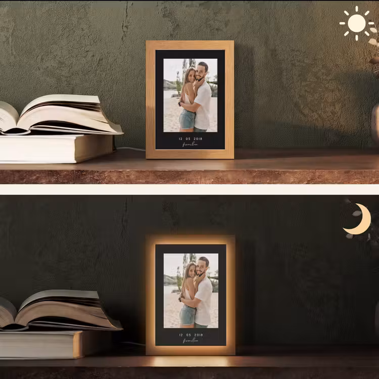 Gepersonaliseerde Lightbox - Forever Love - Zwarte Border — 5