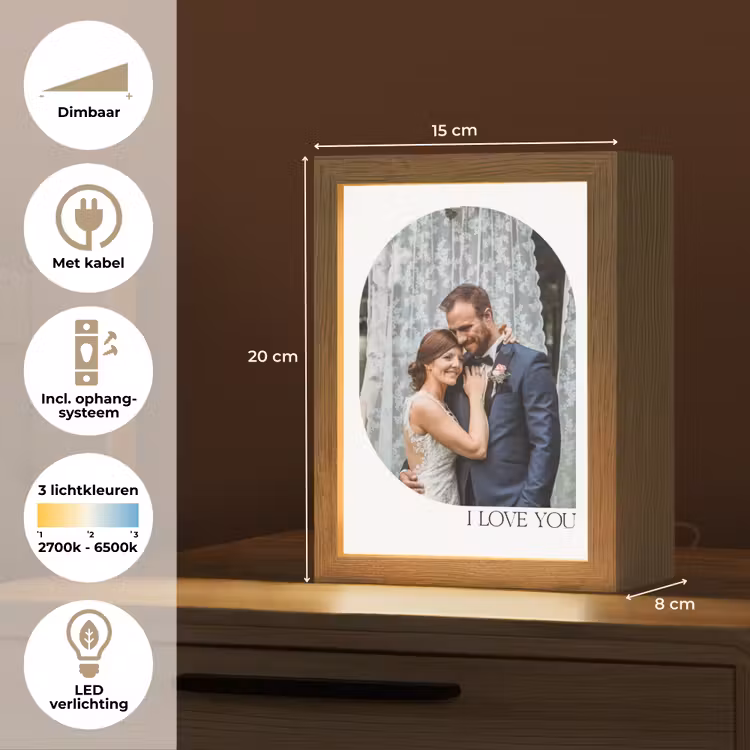 Gepersonaliseerde Lightbox - I Love You - Beeld — 7