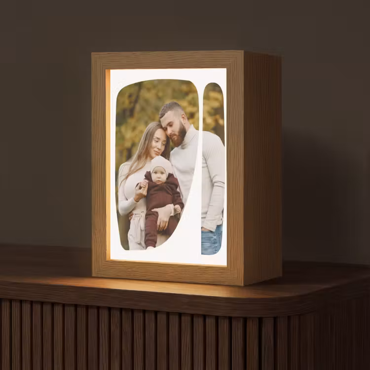 Gepersonaliseerde Lightbox - Twee Vlakken - Organische Vormen — 1