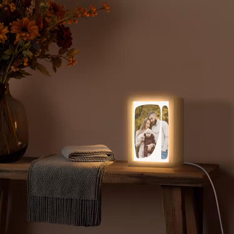 Gepersonaliseerde Lightbox - Twee Vlakken - Organische Vormen — 3