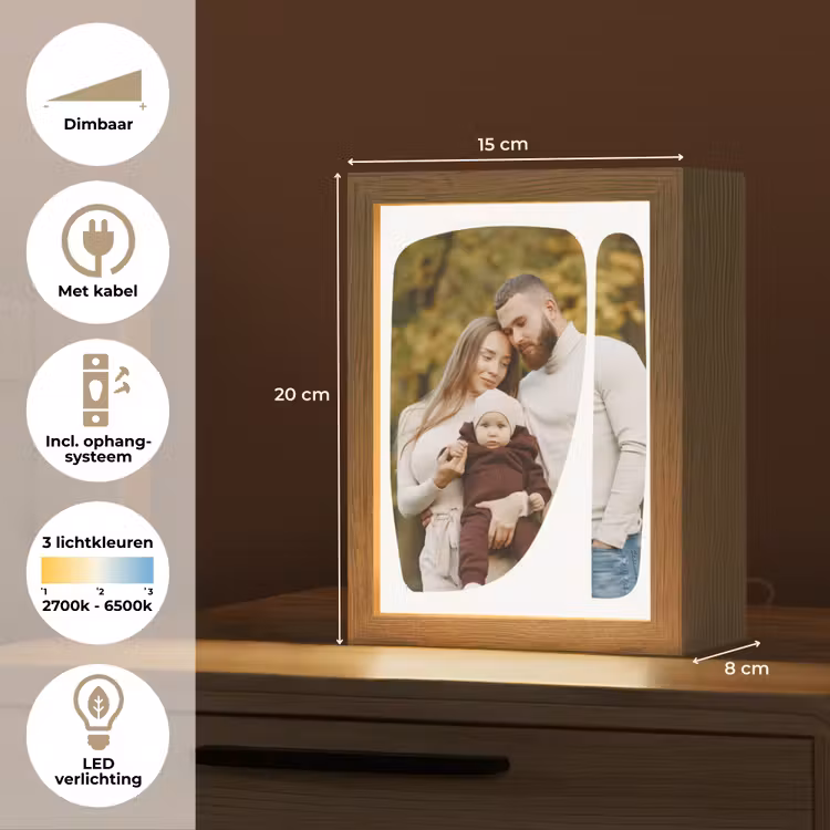 Gepersonaliseerde Lightbox - Twee Vlakken - Organische Vormen — 7