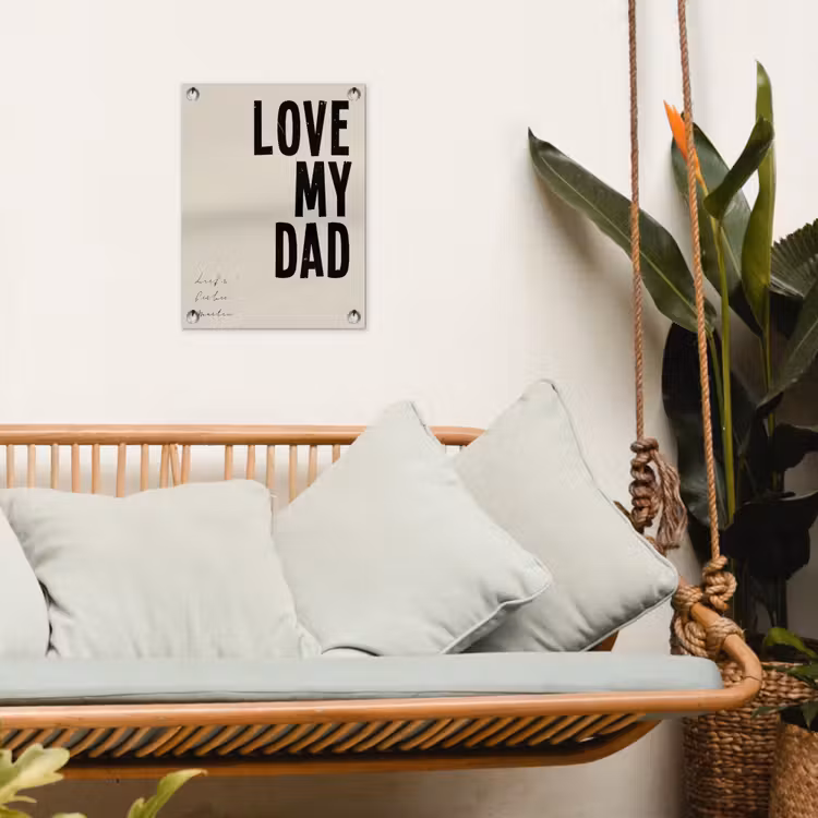 Gepersonaliseerde tuinposter - Love My Dad — 5