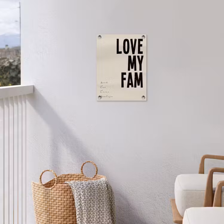 Gepersonaliseerde tuinposter - Love My Fam — 3
