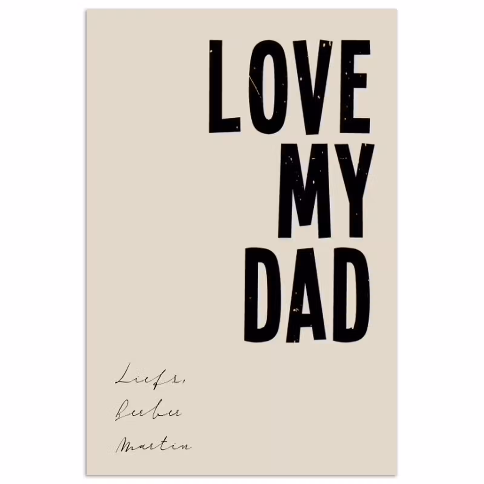 Gepersonaliseerde poster - Love My Dad — 1