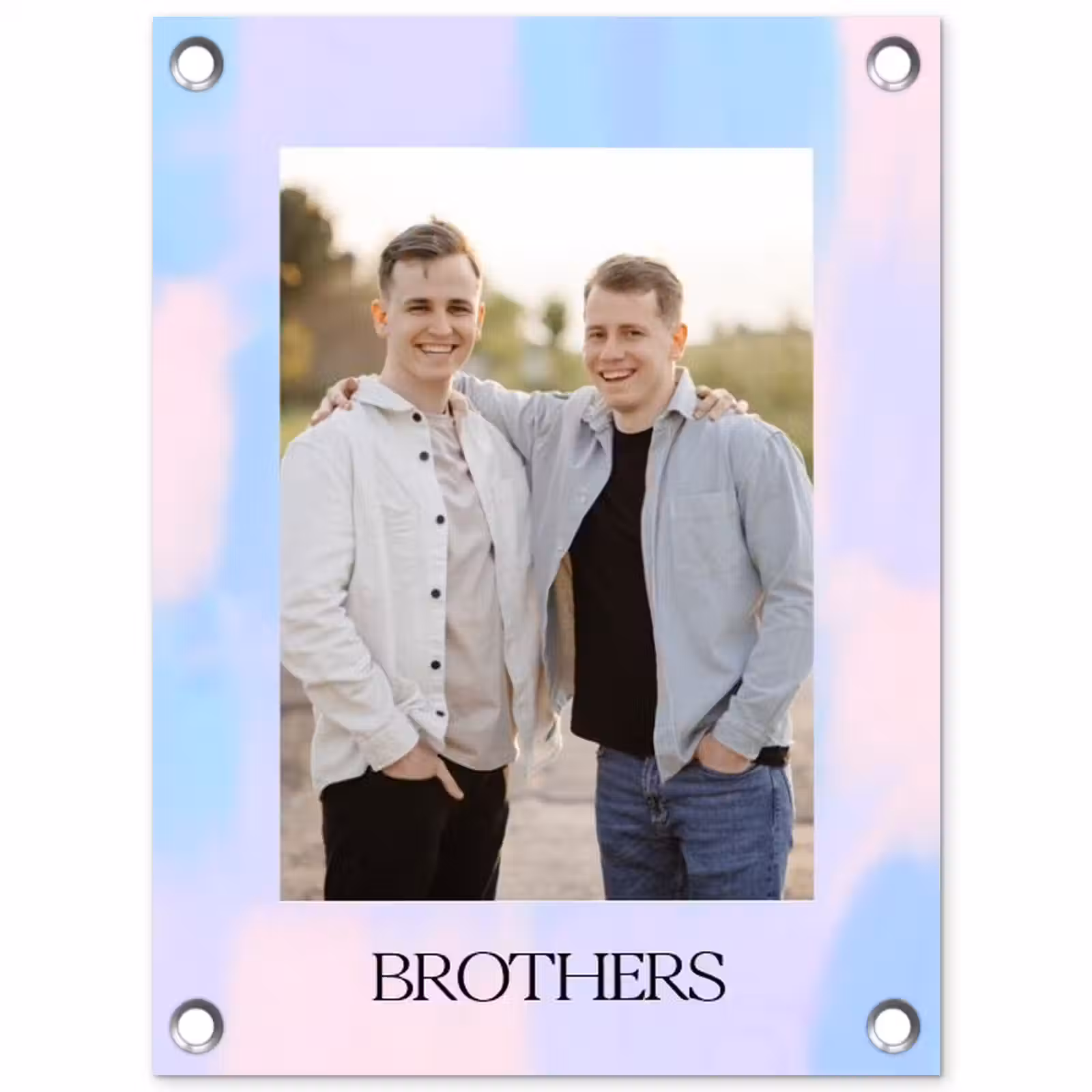 Gepersonaliseerde tuinposter - Brothers — 1