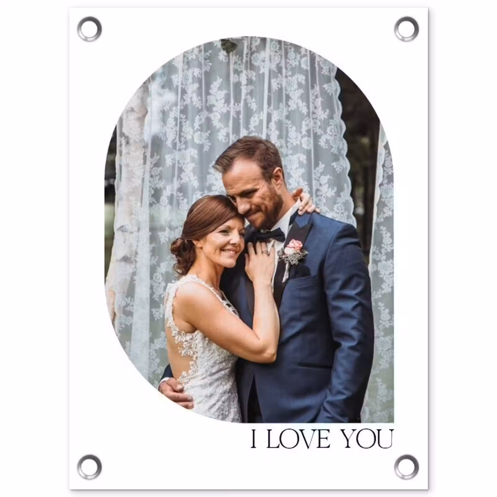 Gepersonaliseerde tuinposter - I Love You - Beeld — 1