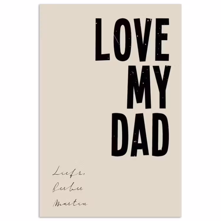 Gepersonaliseerde poster - Love My Dad — 1