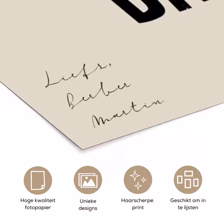 Gepersonaliseerde poster - Love My Dad — 5