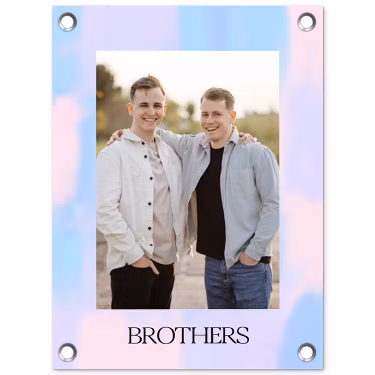 Gepersonaliseerde tuinposter - Brothers — 1