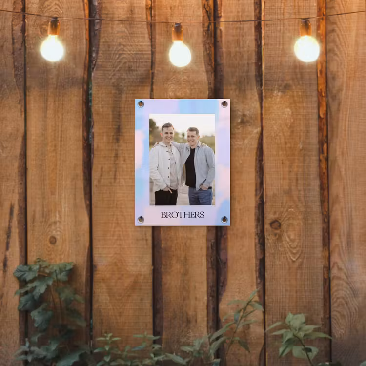 Gepersonaliseerde tuinposter - Brothers — 2