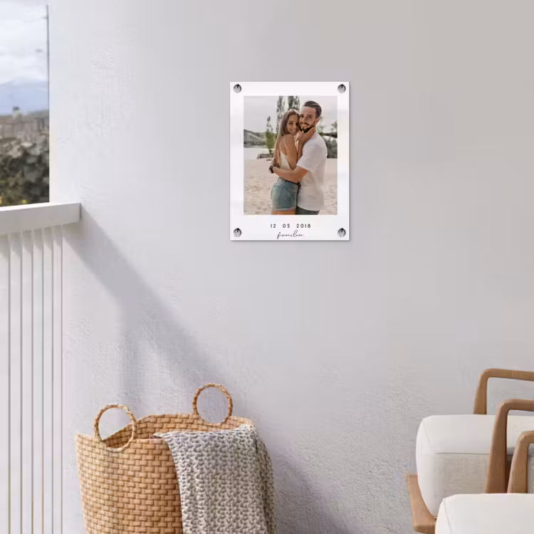 Gepersonaliseerde tuinposter - Forever Love - Witte Border — 3