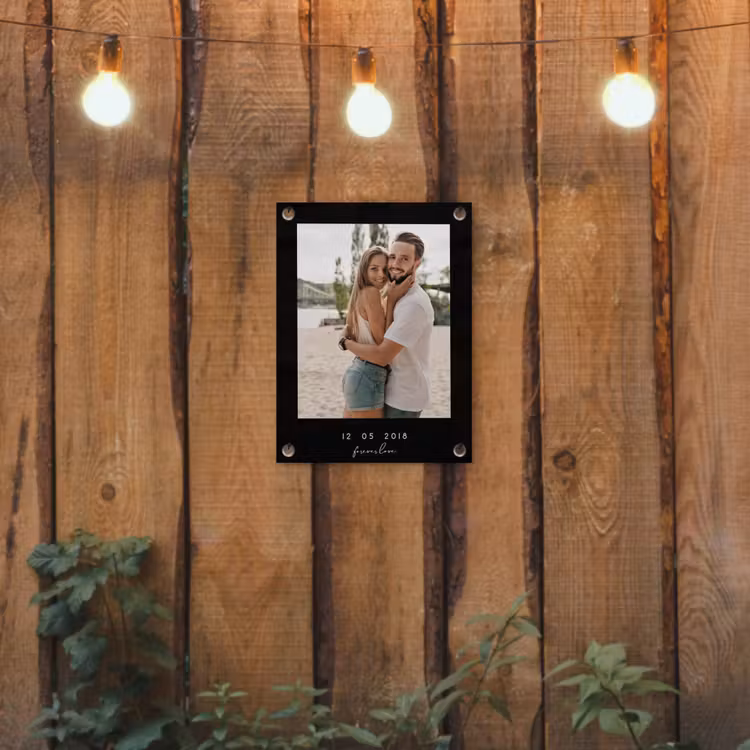 Gepersonaliseerde tuinposter - Forever Love - Zwarte Border — 2