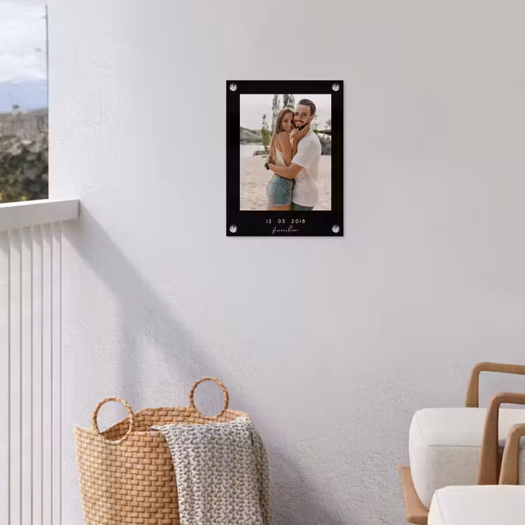 Gepersonaliseerde tuinposter - Forever Love - Zwarte Border — 3