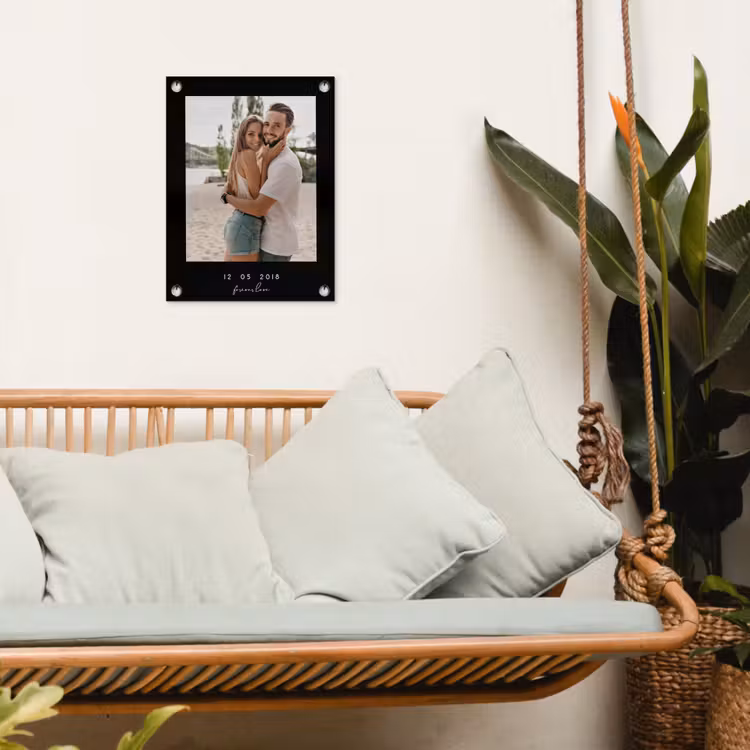 Gepersonaliseerde tuinposter - Forever Love - Zwarte Border — 5