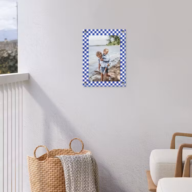 Gepersonaliseerde tuinposter - Geruite border — 3