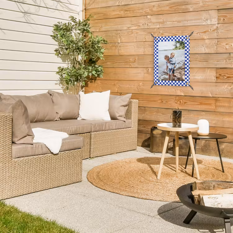 Gepersonaliseerde tuinposter - Geruite border — 4