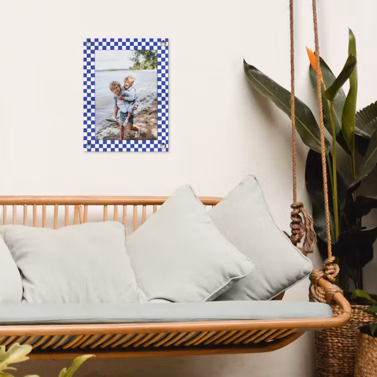 Gepersonaliseerde tuinposter - Geruite border — 5