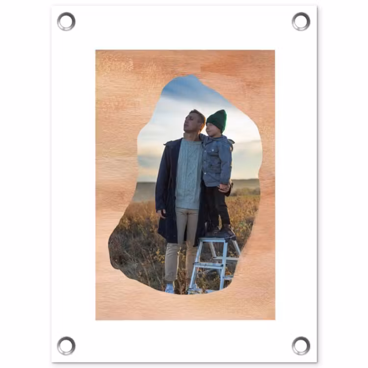 Gepersonaliseerde tuinposter - Hout - Organische Vorm — 1
