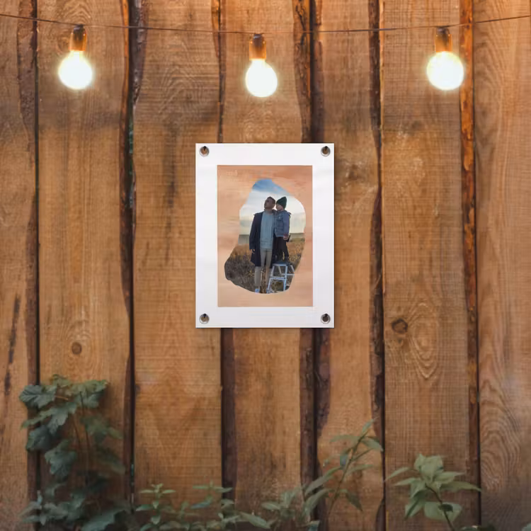 Gepersonaliseerde tuinposter - Hout - Organische Vorm — 2