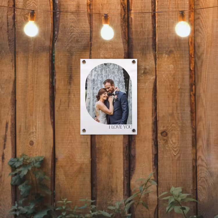 Gepersonaliseerde tuinposter - I Love You - Beeld — 2