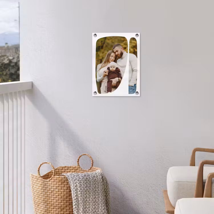 Gepersonaliseerde tuinposter - Twee Vlakken - Organische Vormen — 3