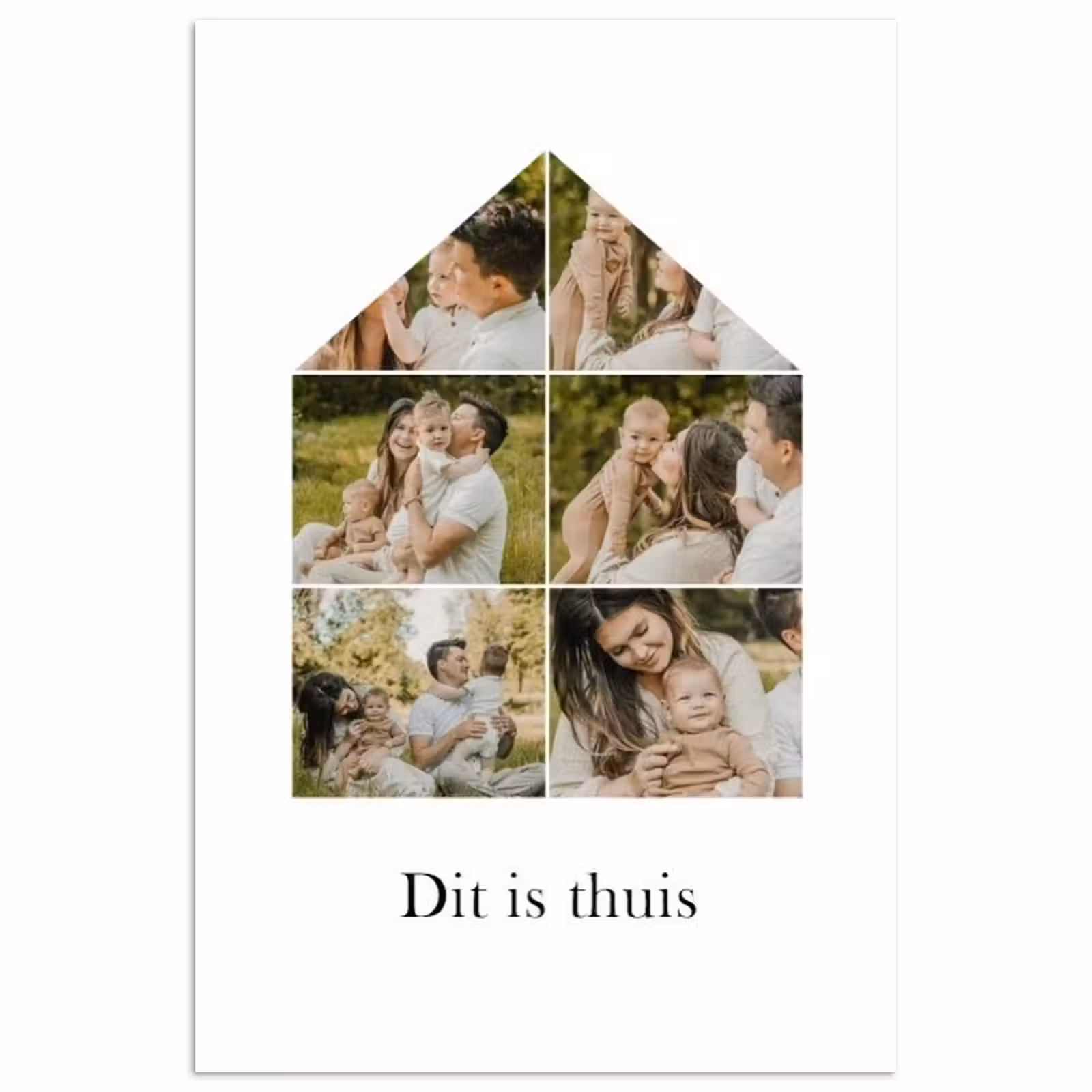 Gepersonaliseerde poster - Dit Is Thuis - Collage — 1