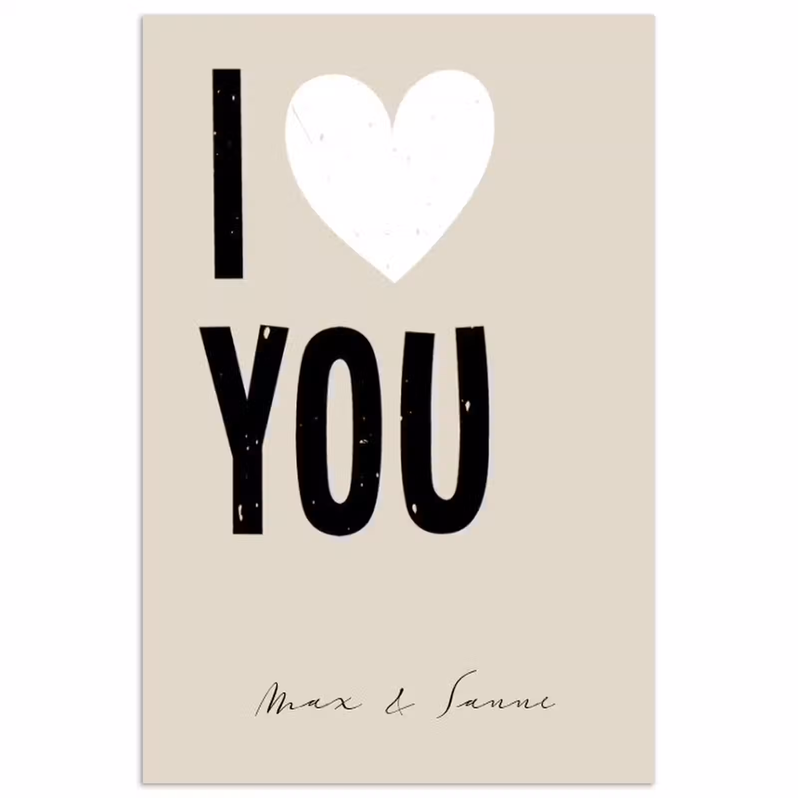 Gepersonaliseerde poster - I Love You — 1