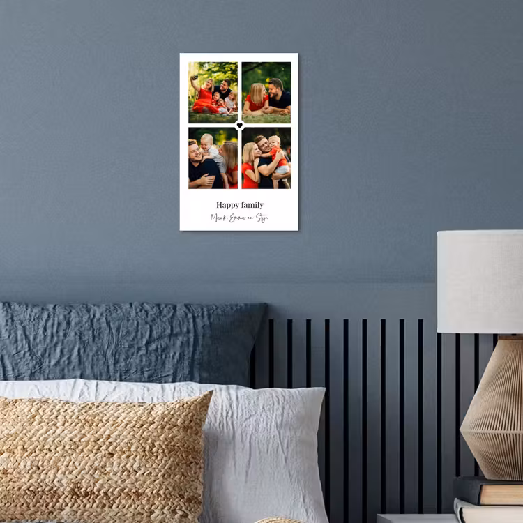 Gepersonaliseerde poster - Happy Family - Collage - 4 Foto's — 3