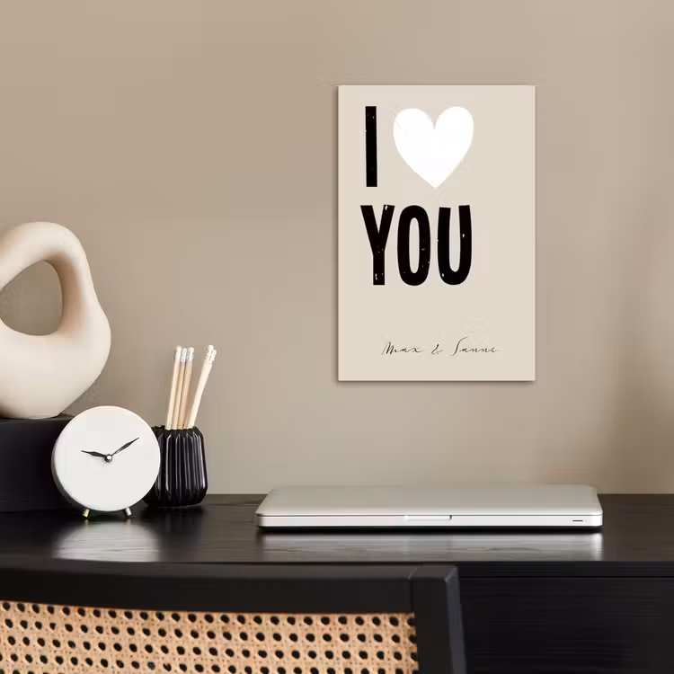 Gepersonaliseerde poster - I Love You — 2
